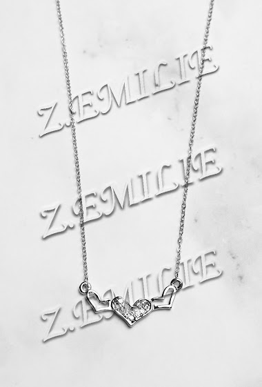 Mayorista Z. Emilie - Triple heart necklace