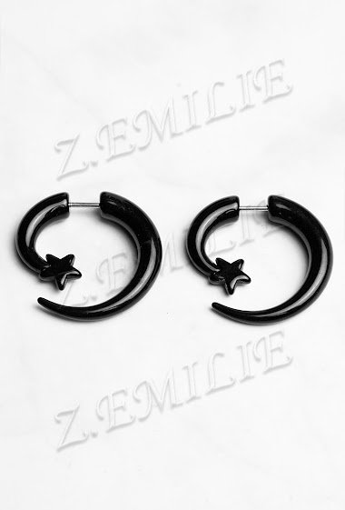 Grossiste Z. Emilie - Faux élargisseur spirale boucle d'oreille 6mm