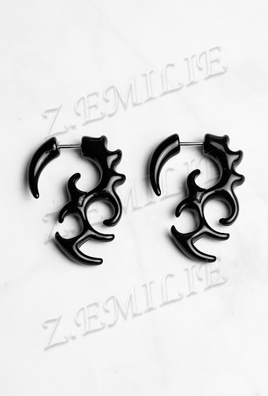 Großhändler Z. Emilie - Fake piercing spiral earring 6mm