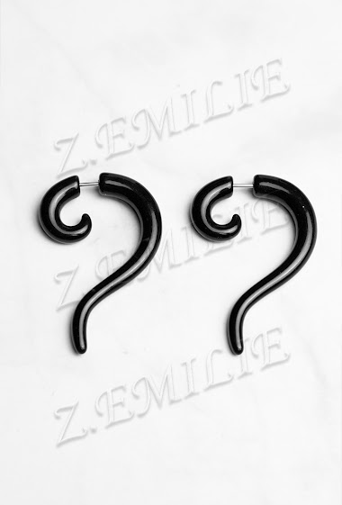 Grossiste Z. Emilie - Faux élargisseur spirale boucle d'oreille 6mm
