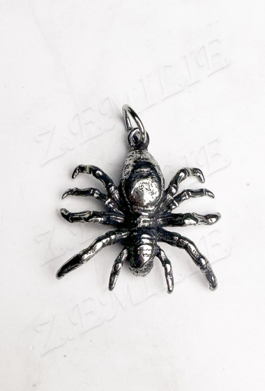 Grossiste Z. Emilie - Pendentif acier araignée