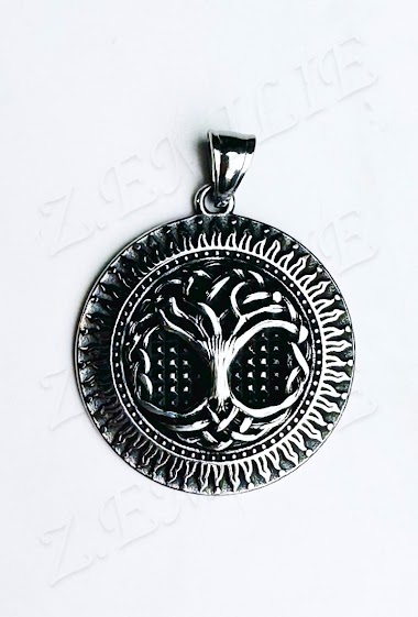 Großhändler Z. Emilie - Tree of life steel pendant