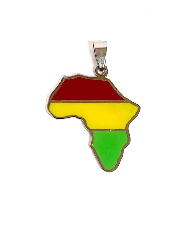 Wholesaler Z. Emilie - Map Africa steel pendant