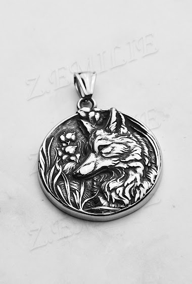 Großhändler Z. Emilie - Wolf steel pendant