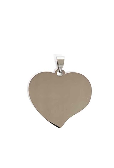 Mayorista Z. Emilie - Heart steel pendant to engrave
