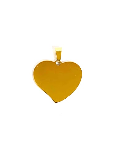 Großhändler Z. Emilie - Heart steel pendant to engrave