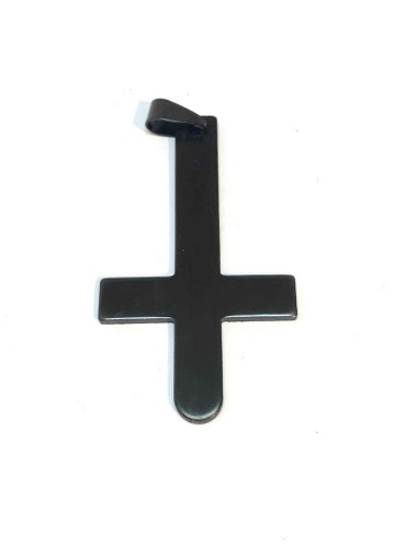 Wholesaler Z. Emilie - Cross upside down steel pendant