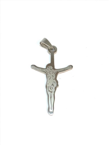 Wholesaler Z. Emilie - Cross with Jesus Christ steel pendant