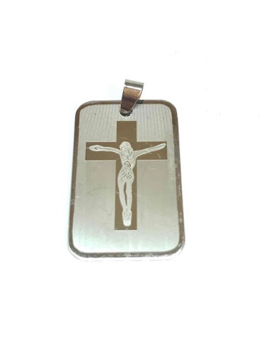 Wholesalers Z. Emilie - Cross Jesus Christ steel pendant
