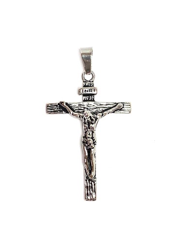 Wholesaler Z. Emilie - Cross with jesus steel pendant