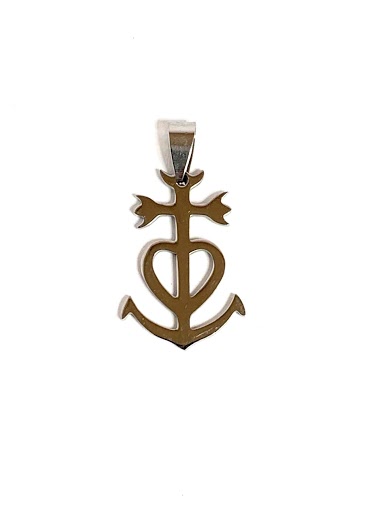 Wholesaler Z. Emilie - Cross camargue steel pendant