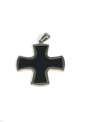 Wholesalers Z. Emilie - Cross Maltese steel pendant