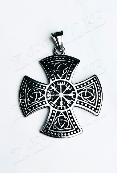Großhändler Z. Emilie - Maltese cross steel pendant