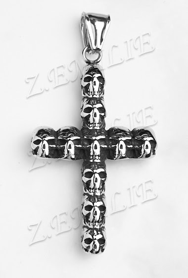 Großhändler Z. Emilie - Skull steel pendant