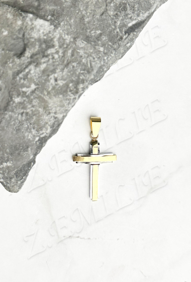 Wholesaler Z. Emilie - Steel cross pendant