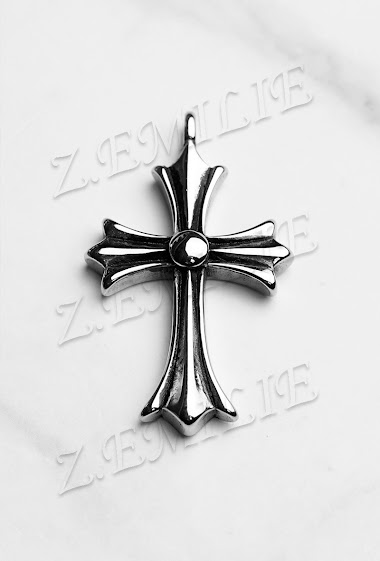 Grossiste Z. Emilie - Pendentif acier croix