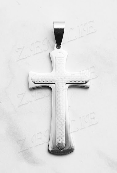 Grossiste Z. Emilie - Pendentif acier croix