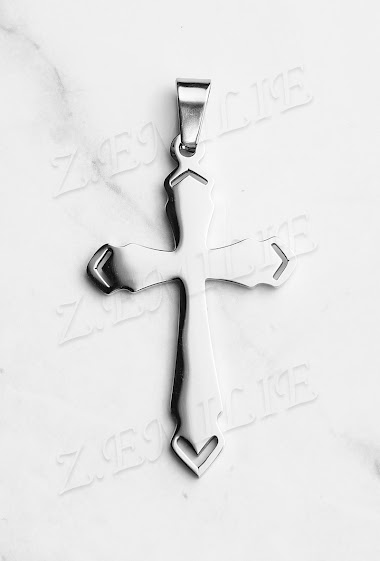 Wholesalers Z. Emilie - Cross steel pendant