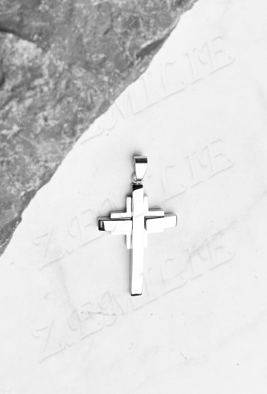 Wholesaler Z. Emilie - Steel cross pendant