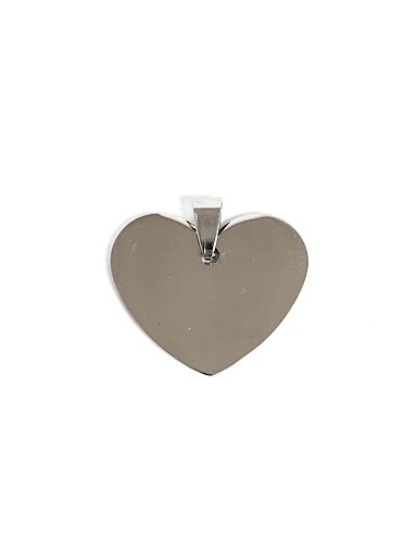 Mayorista Z. Emilie - Heart steel pendant to engrave