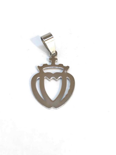 Wholesaler Z. Emilie - Vendean heart steel pendant