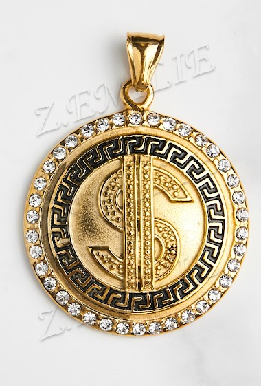 Wholesaler Z. Emilie - Dollar steel pendant
