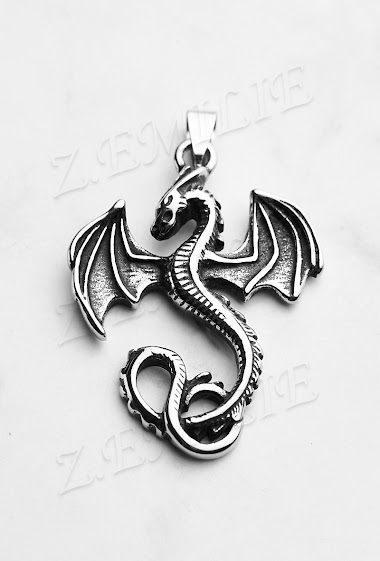 Dragon steel pendant