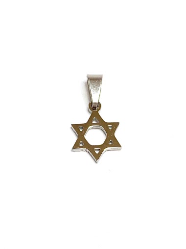 Wholesaler Z. Emilie - Star David steel pendant