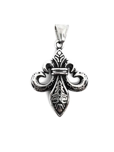 Wholesaler Z. Emilie - Lily flower steel pendant