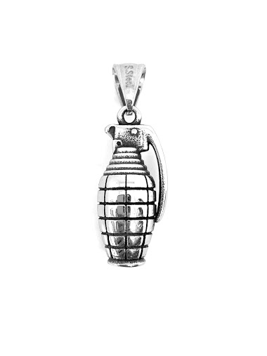 Wholesaler Z. Emilie - Grenade steel pendant