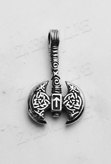Wholesaler Z. Emilie - Chopped steel pendant