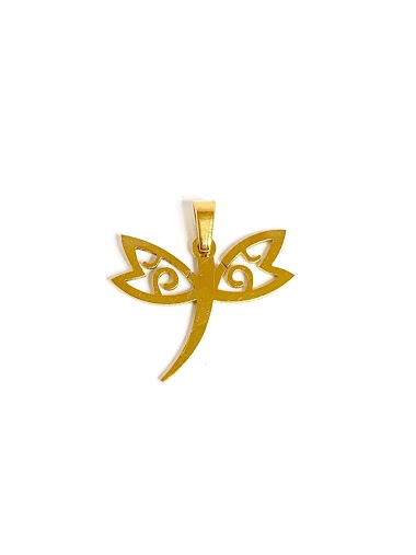 Wholesaler Z. Emilie - Dragonfly steel pendant