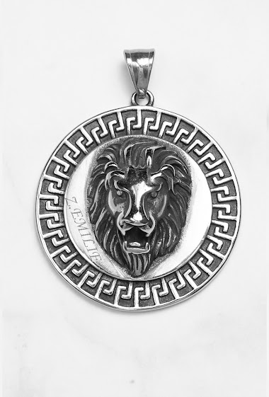 Wholesaler Z. Emilie - lion steel pendant