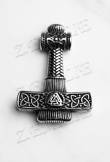 Wholesaler Z. Emilie - Hammer viking steel pendant