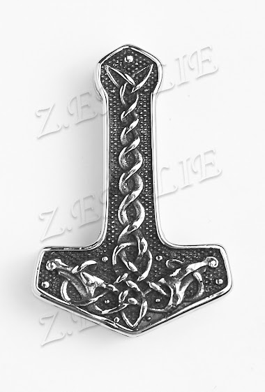 Grossiste Z. Emilie - Pendentif acier marteau de Thor viking