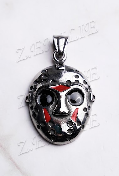 Wholesaler Z. Emilie - Mask Jason Voorhees steel pendant