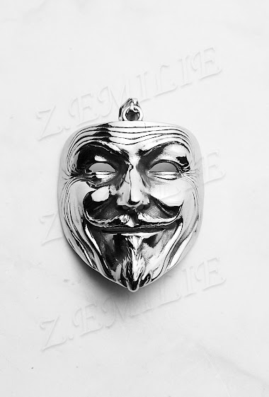 Mayorista Z. Emilie - Mask steel pendant