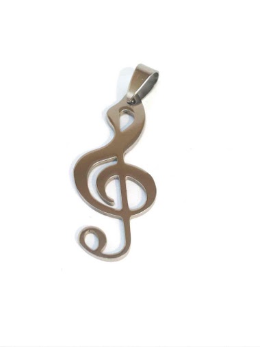 Wholesaler Z. Emilie - Music note steel pendant
