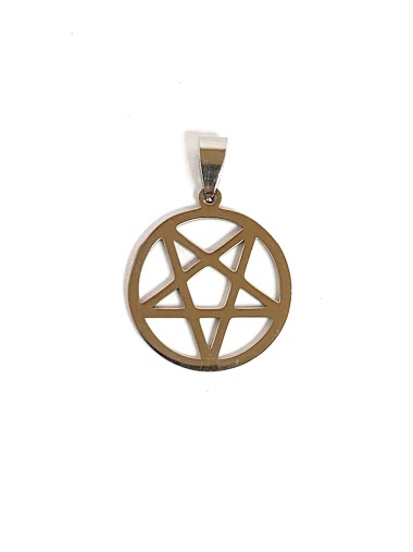 Wholesaler Z. Emilie - Pentacle steel pendant