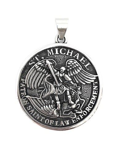 Wholesaler Z. Emilie - Saint Michael steel pendant