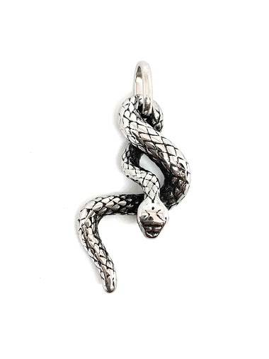 Grossiste Z. Emilie - Pendentif acier serpent