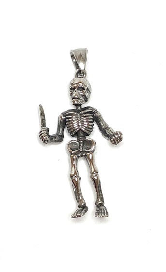 Wholesaler Z. Emilie - Skeleton steel pendant