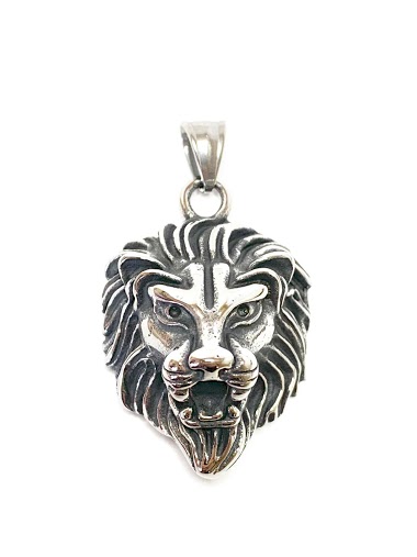 Wholesaler Z. Emilie - Lion’s head steel pendant