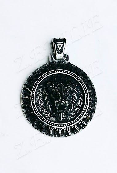 Wholesaler Z. Emilie - Lion head steel pendant