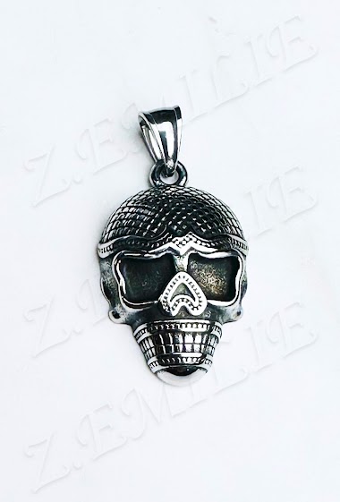 Wholesaler Z. Emilie - Skull steel pendant