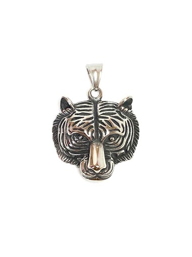 Wholesaler Z. Emilie - Tigre head steel pendant