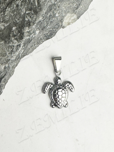 Wholesaler Z. Emilie - Steel sea turtle pendant