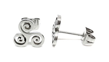 Wholesaler Z. Emilie - Triskell steel earring