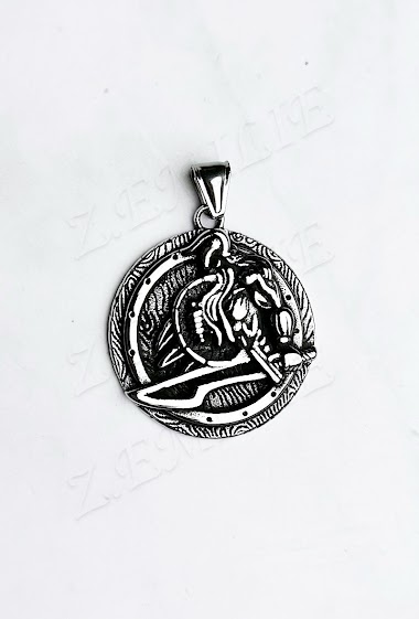 Großhändler Z. Emilie - Warrior viking steel pendant