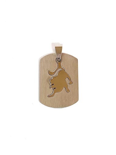 Wholesaler Z. Emilie - Zodiac lion steel pendant